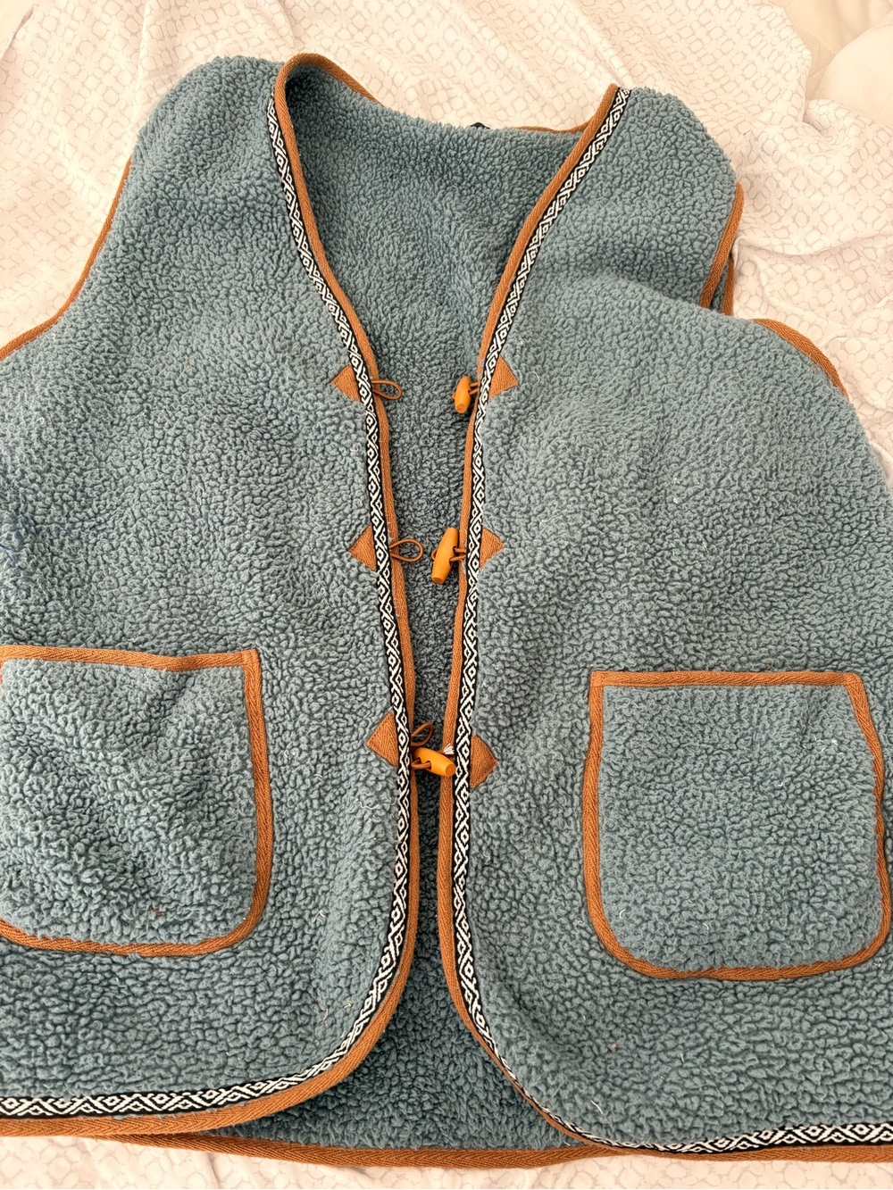 Women's Sherpa Vest - Ugg-Inspired, Blue